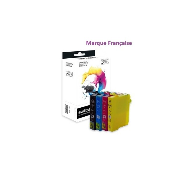 Epson 502 XL Noir et Couleurs - Pack cartouches d'encre compatibles - Marque Switch - Premium pas cher | k2print