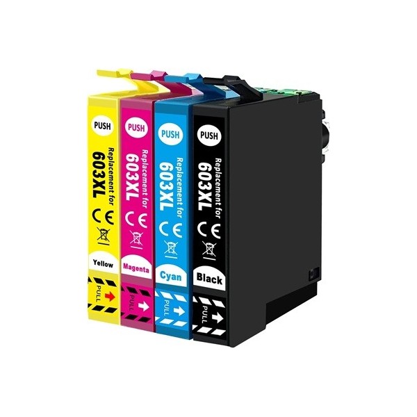 Epson 603XL Pack cartouches d'encre compatibles ( 1x18ml + 3x14ml) pas cher | k2print