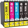 Epson 502 XL Noir - Couleurs - Cartouches d'encre compatibles - pack de 5 (2x17ml + 3x14ml) pas cher | k2print