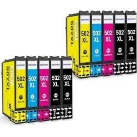 Epson 502 XL Noir - Couleurs - Cartouches d'encre compatible - pack de 10 (4x17ml + 6x14ml) pas cher | k2print