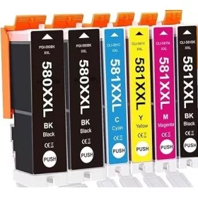 Cartouches encre Compatible Canon PGI-580XXL / CLI-581XXL - Lot de 6 pas cher | k2print