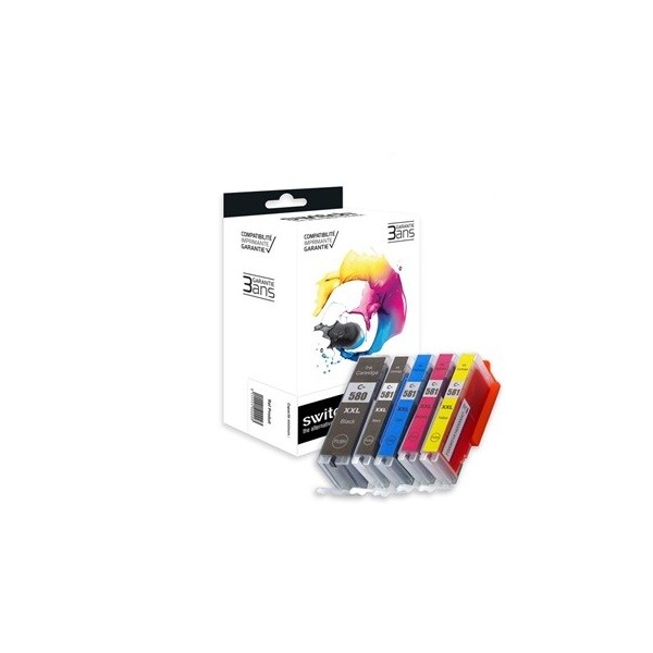 Cartouches encre Compatible Canon PGI-580XXL / CLI-581XXL Haute Capacité pas cher | k2print