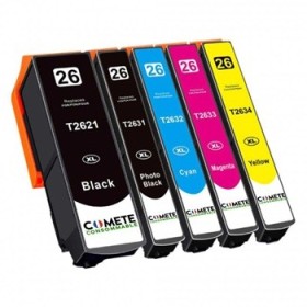 Epson T26XL Pack Cartouches d'encre Compatibles Premium pas cher | k2print