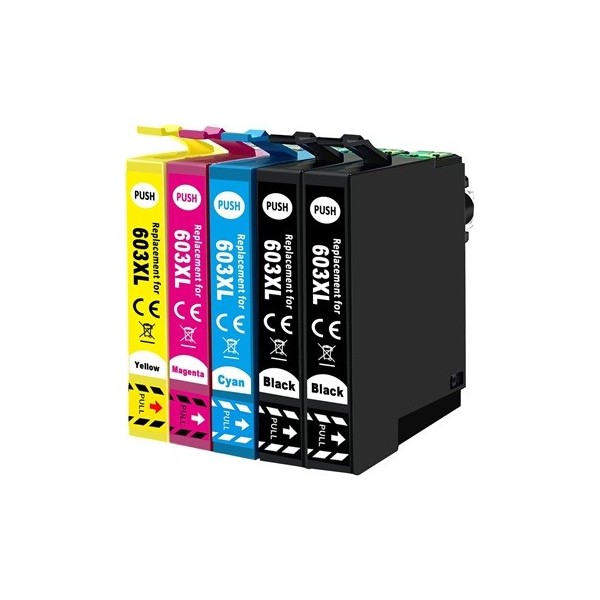 Epson Workforce WF-2810 WF-2830 WF-2835 WF-2850 cartouche d'encre Noir- Couleurs compatible ( 2x18ml + 3x14ml) pas cher | k2pr