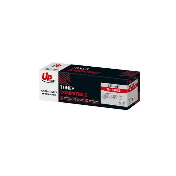 Brother TN248XL - Toner premium équivalent à TN248XLY - Jaune
