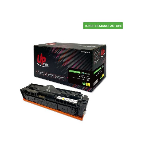 HP 201X - Toner compatible équivalent à CF402X, 201X - Jaune - Premium
