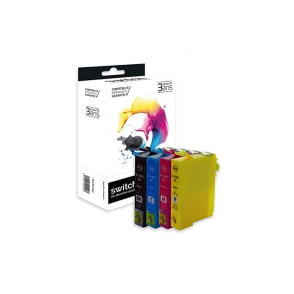 Epson 502 XL Noir et Couleurs - Pack cartouches d'encre compatibles - Marque Switch - Premium pas cher | k2print