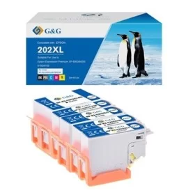 Epson 202 XL Cartouches d'encre compatibles + 1 Noire XL -  pack de 6 ( 2x20ml + 4x12ml) pas cher | k2print