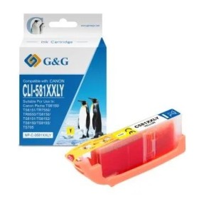 Cartouche encre compatible Canon CLI-581 XXL Jaune haute capacité pas cher | k2print