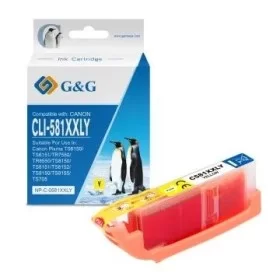 Cartouche encre compatible Canon CLI-581 XXL Jaune haute capacité pas cher | k2print
