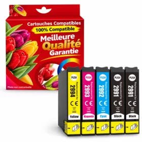 cartouches encre compatibles pour imprimante Epson XP-345  LOT de 5 - 2x17ml + 3x13ml pas cher | k2print