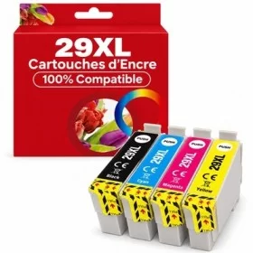 Epson 29XL Pack cartouches encre compatibles Noir et Couleurs - 1x17ml + 3x13ml pas cher | k2print
