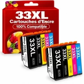 Pack Cartouches encre Compatible Epson 33XL - Lot de 10 pas cher | k2print
