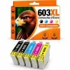 Epson 603XL Pack + 1 Noir cartouches d'encre compatibles ( 2x18ml + 3x14ml) pas cher | k2print