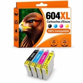 Epson 604XL pack Cartouche d'encre compatible Grande Capacité ( 16.5ml + 3x14ml ) pas cher | k2print